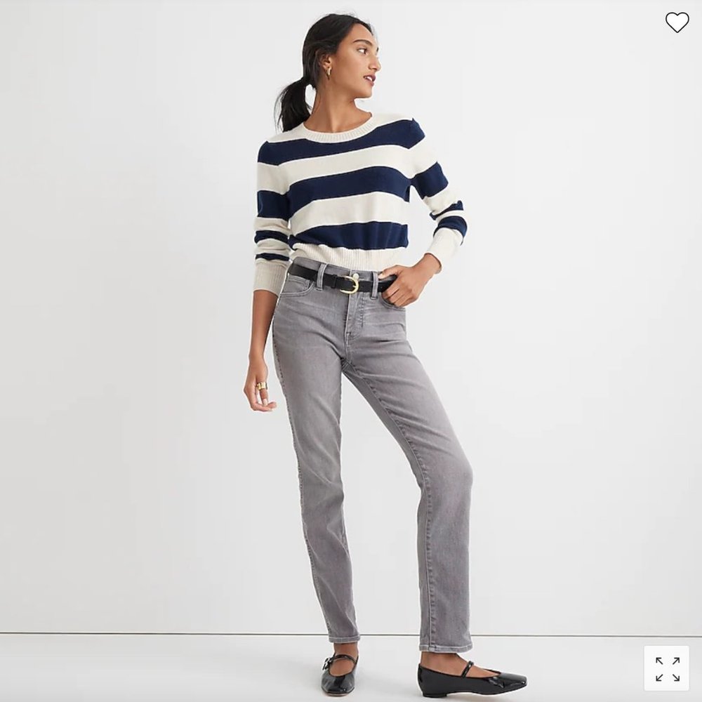 J. Crew grey jeans high rise size 28